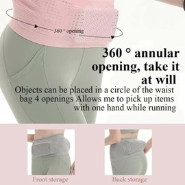 Multifunctional Breathable Concealed Belt Bag with Large Capacity, Adjustable Running Belt, Moisture Wicking, Waist Bag for Fitness and Running, Handball Bags, black, L, Backpack Backpacks