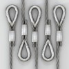 sourcing map 50Pcs Aluminum Crimping Loop Sleeve, 1.5mm 1/16" Round
