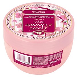 TESORI D'ORIENTE 'Ikigai' Body Scrub, Aromatic Scrub with Cherry Blossom and Rice Water, Luxurious Body Lotion for Velvety Skin, Wellness Ritual for Body and Senses, 300 ml