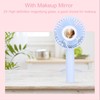 MultiFunctional Mini Fan USB Rechargeable Handheld Fan with Cosmetic Mirror