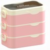 Bento Box Adult Lunch Box, Stackable 3 Layers Large Capacity