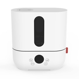BONECO U250 Large Room Whisper Quiet Top Fill Ultrasonic Cool Mist Humidifier with 2 in 1 Water Filter, Low Level Indicator Light, and Auto Shutoff