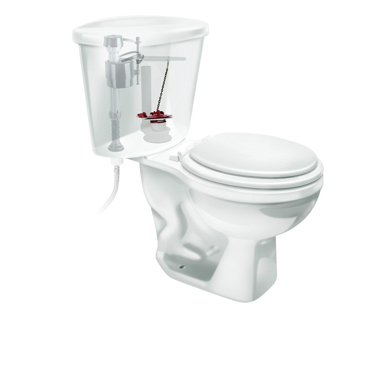 Fluidmaster 513A-016-P4 Adjustable Water Saving 3-Inch Toilet Flapper, Red