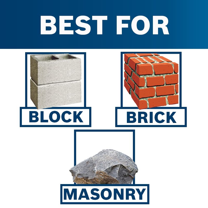 Bosch TCHC9 SDS-plusÂ® Universal Concrete Screw Installation 9 pc. Kit