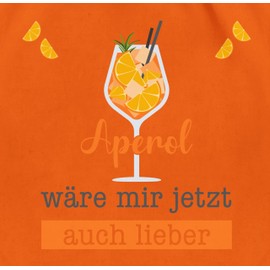 Shirtracer - Gym Bag Backpack – Statement – Bags – Aperol Would I Love Now Also – Apreol Gift Funny, 01 Orange