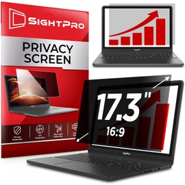 SightPro 17.3 Inch 16:9 Laptop Privacy Screen Filter - Computer Monitor Privacy Shield and Anti-Glare Protector