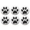 6 or 12 Dog Paw Print Fridge Magnets (25mm) Made