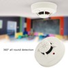 Smoke Alarm Battery Operated LED Indicator Quick Response Dustproof 360°