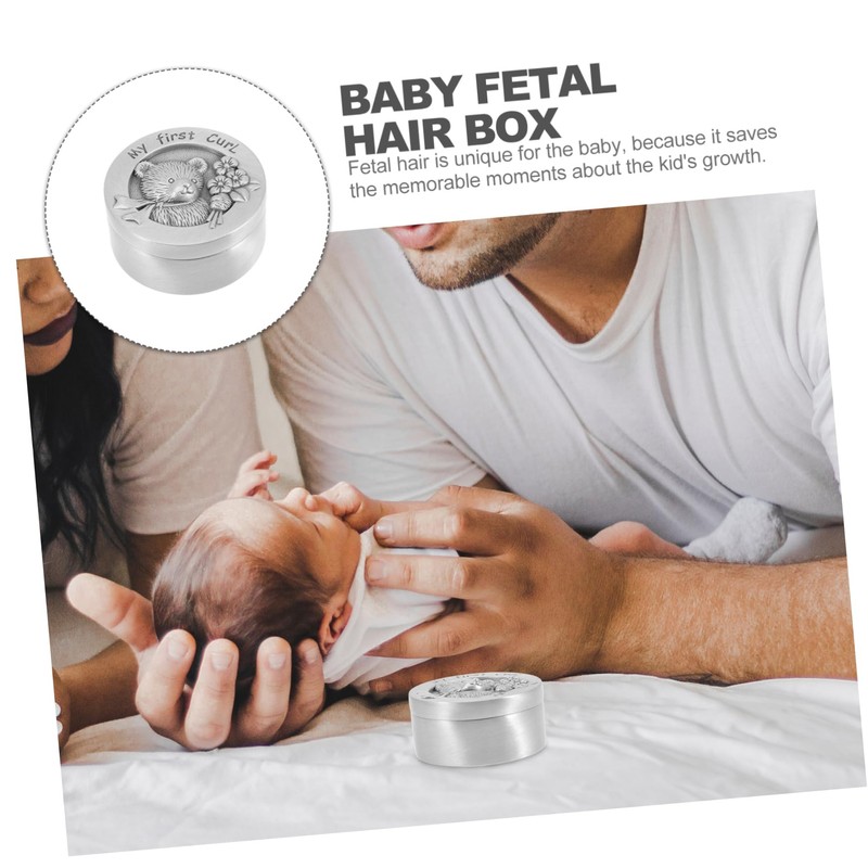 KOMBIUDA Fetal Hair Box Premium Keepsake Case for Memories Cute