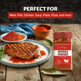 Eastanbul Paprika Powder, 5.3oz, Paprica, Paprika Seasoning, Hungarian Style Paprika, Paprika Spice Flavor Enhancer, Ground Vibrant Red Paprica, Tatli Kirmizi Toz Biber
