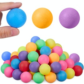 Elegance-go Table Tennis Balls Colourful Pack of 50 40 mm Mixed Colours Table Tennis Balls Training Table Tennis Ball M Multifunctional Ping Pong Balls for Party Games, Crafts, Decorations