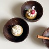 Coconut Bowl Set Leakage Proof Reusable Hand Polished Coconut Shell
