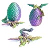 Flavery 3D Printed Flying Dragon in Egg - Tricolor Egg
