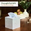 CHI AN HOME 5.9” Capiz Tissue Box Cover, Square Decorative