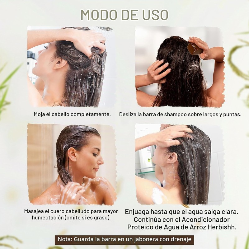 Shampoo and conditioner (Proteina de Arroz, Shampoo Bar)