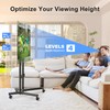 XINLEI Mobile TV Stand with Wheels for Most 32-75 Inch
