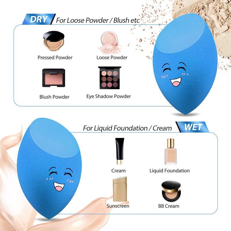 Larbois 3-Pack Blender Beauty Foundation Blending Sponge, Professional Beauty Makeup