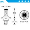 Simply S472 H4 Headlight Car Headlight Bulb, 12 V, 60V,