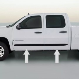 Brickyard Automotive 99-07 GMC SIERRA 2" Black Body Side Molding Die Cut Ends by Brickyard Automotive