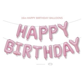 Birthday Decoration Pink Happy Birthday Balloons Pink Cream Decoration Birthday Girl Happy Birthday Decoration Women