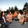 KawaGebo Kamp Fleece Waterproof Outdoor Blanket - Windproof Stadium Blanket