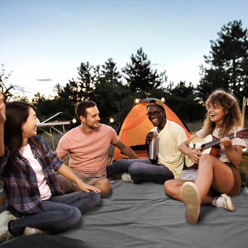 KawaGebo Kamp Fleece Waterproof Outdoor Blanket - Windproof Stadium Blanket