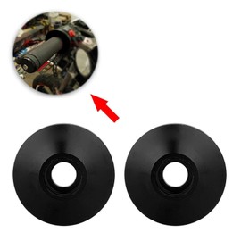 lenkerenden gewicht 1 zoll lenkerenden 1 Paar Universal CNC Aluminiumlegierung Motorrad Lenker Lenker Endkappe (Schwarz)