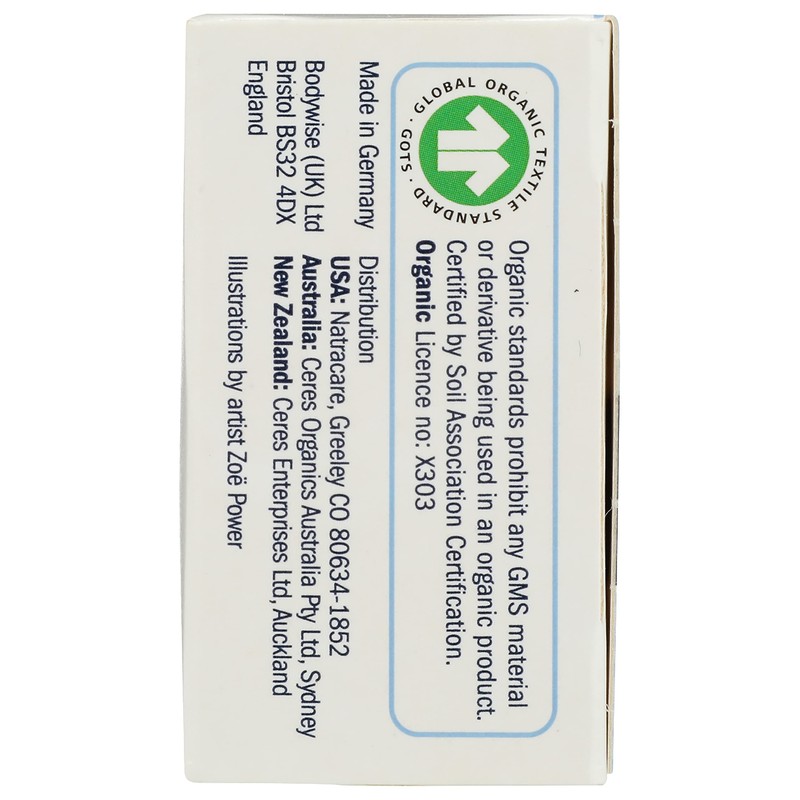Natracare Non-Applicator 100% Organic Cotton Tampons, Super, Totally Chlorine Free,