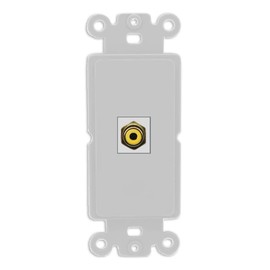 RiteAV RCA-YELLOW Wall Plate Rocker Module [Gray]