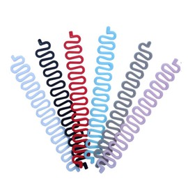 6PCS Mix Colors Hair Braiding Tool Women Hair Styling Clip French Hair Twist Braid Hair Knitting Tool Sticky DIY Fishbone Hairstyle Magic Twist Bun Maker Hair Accessories