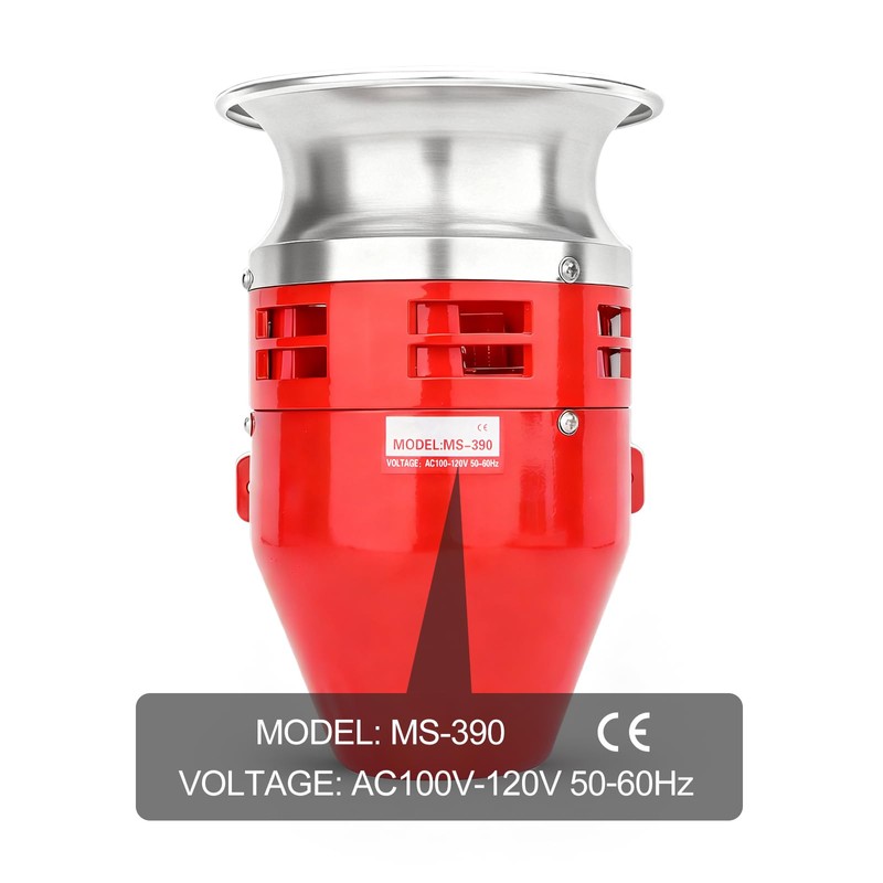 Baomain MS-390 110V AC 0.93A Motor Siren - 125dB Industrial