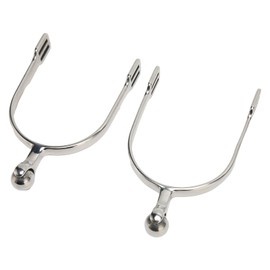 FOLOSAFENAR Horse Riding Spurs, Horse Spurs Portable Stainless Steel Easy To Control Roller Ball for Equestrian Boots for Women Rider