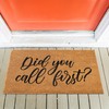 MAINEVENT Did You Call First 30x17 Inch Funny Doormat, for