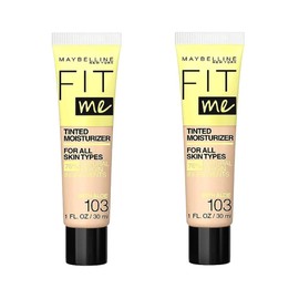 Maybelline New York Pack of 2 Fit Me Tinted Moisturizer, 103