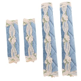 LABRIMP Refrigerator Handle Cover 4 Pack Oven Fridge Handle Protectors Water-Resistant Blue Kitchen Protection