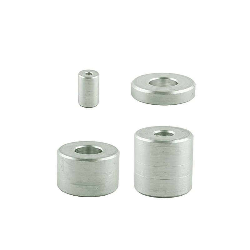 (10 pieces) aluminium spacer sleeves for M8, inner diameter: 9