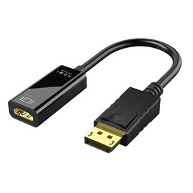 Pipestation DisplayPort to HDMI | 4K DP to HDMI Adapter Gold-Plated Connector | Display Port to HDMI Adaptor DP to HDMI Converter | HDMI to Display Port Adapter 4K compatible with Dell HP and more