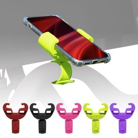 Black Harp Silicone Bike Phone Holder Designed for Peloton and Exercise Bike- Cell Phone Mount for Stationary Exercise Bike Accessories