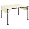 Outsunny 2 PCS 4 x 16ft Pergola Canopy Replacement, UV