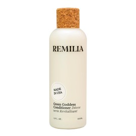 Remilia Hair Acondicionador de Romero para Cabello Seco Dañado con Aceite de Aguacate, Aceite de Coco y Té Verde - Acondicionador Natural Diosa Verde, 10.1 fl oz