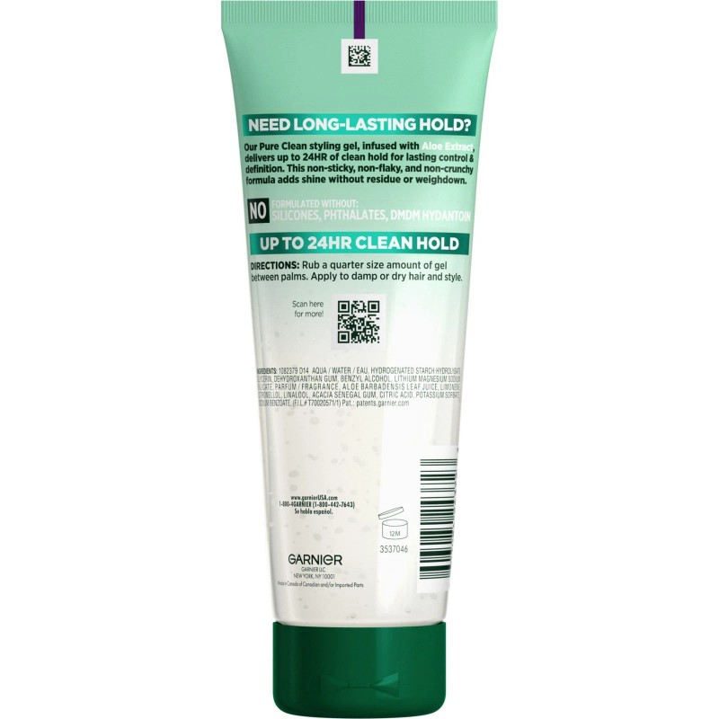 Garnier Fructis Style Pure Clean Styling Gel, 6.8 fl. oz.