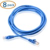 Cable Matters Paquete de 8 cables Ethernet Cat5e corto Snagless