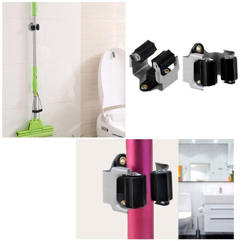CooFel Broom Holder Wall Mount 10 Pack Heavy Duty Metal