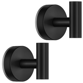 Ycxz Suction Cup Hooks for Shower,Heavy Duty No-Drill Shower Hooks for Inside Shower,Towel Hooks for Bathroom, Kitchen, Glass Door, Mirror,Tile (Black 2 Pack)