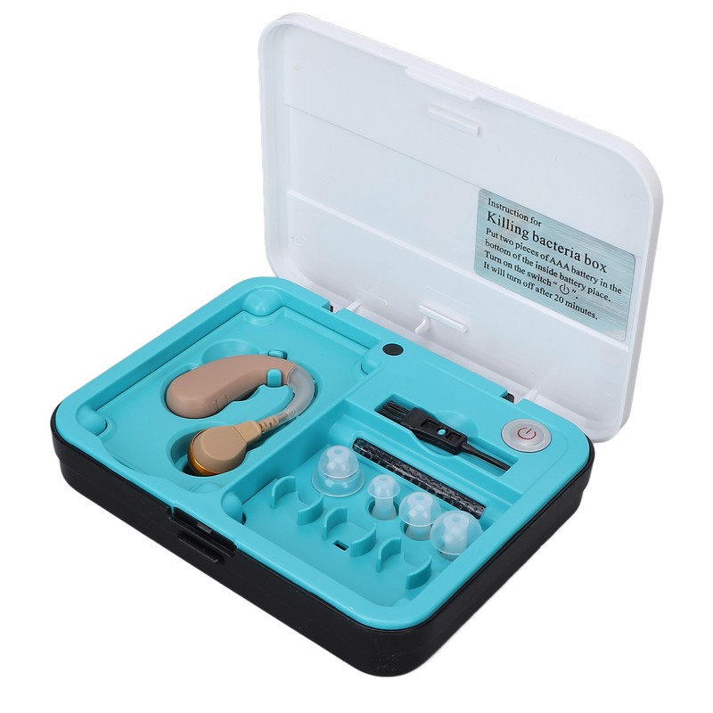 Hearing Aid Earphone Amplifier with Sterilization Box Noise Reduction Ear