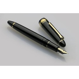 Sailor Fountain Pen, Profit Casual Fountain Pen, Gold Trim, Black, Medium Point, 11-0570-320