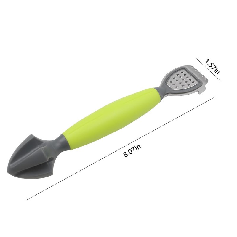 Alnicov Lemon Zester Bar Tool 3 in 1, Citrus, Lime