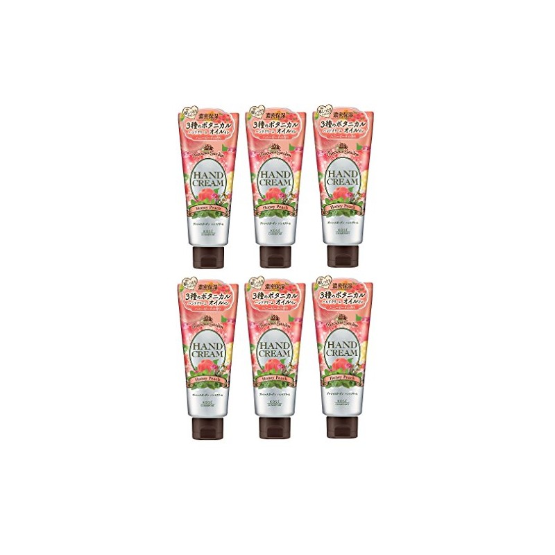 KOSE Precious Garden Hand Cream (Honey Peach) x 6 Pieces