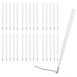 30 Pcs Ballpoint Pen Refills, Replaceable Retractable Black Ink Ballpoint Pens Refill for Rollerball Pen Compatible with Most Refills, Smooth Writing Medium Point Pens Office School Supplies