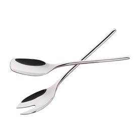 IMEEA&reg; 2-Piece 10inch Heavy Duty 18/10 Stainless Steel Salad Spoon Fork Serving Set